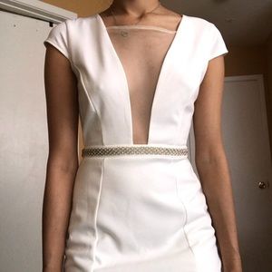 White gown, prom dress, wedding gown